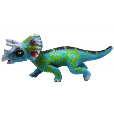 Детская фигурка Динозавр Трицератопс Boni Toys резиновый звук 50 см NEW 225195488