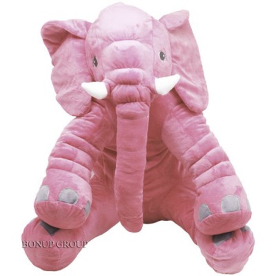 Мягкая игрушка подушка Слоник Chuangfa Toys  Elephant плюшевый розовый 50 см 225206274
