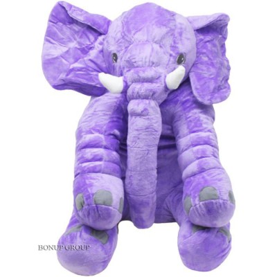 Мягкая игрушка подушка Слоник Chuangfa Toys  Elephant плюшевый сиреневый 50 см 225206276