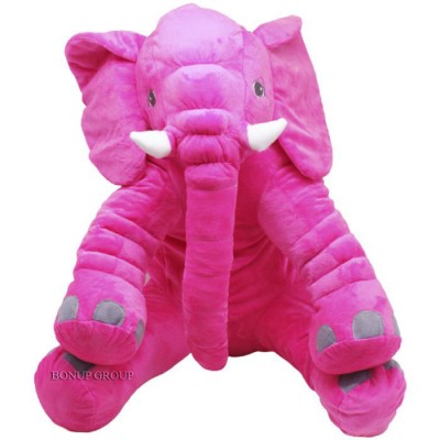 Мягкая игрушка подушка Слоник Chuangfa Toys Elephant плюшевый малиновый 50 см 225206277