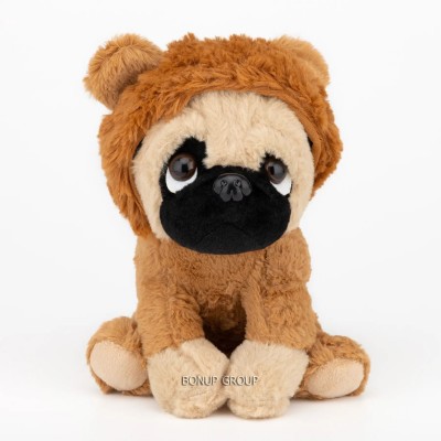 Детская мягкая игрушка Мопсик в костюме собачки CH TOYS плюшевая коричневый 21 см NEW 225227449