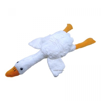 Детская мягкая игрушка подушка Гусь CH Toys обнимашка плюшевый белый 70см 255234077