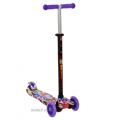 Детский четырехколесный самокат BEST SCOOTER Maxi алюминиевая трубка руля колеса PU свет 225126161