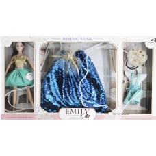 Детский игровой набор EMILY CAN FA TOYS рюкзачок кукла аксессуары разноцветный 60 см 225169812