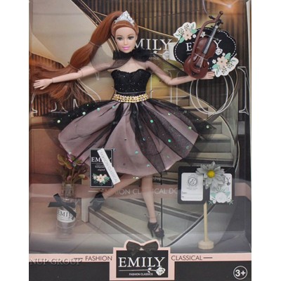 Кукла  Emily со крипкой M.Toys шарнирная с подвижными руками ногами аксессуары 30 см  NEW  225173570