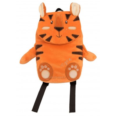 Детский рюкзак игрушка Тигр  TIGRES плюшевый оранжевый 28 см 225180899