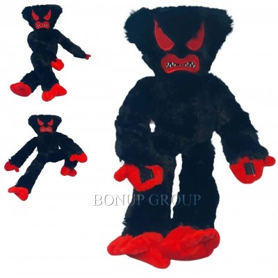 Мягкая игрушка монстрик Килли Вилли огненные глаза Poppy Playtime  Huggy Wuggy черный 40 см NEW 225189125