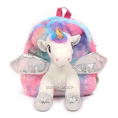 Мягкая игрушка 2в1 Единорожек Weixingda Toys рюкзак на молнии 40 см NEW 225193254