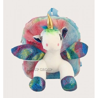 Мягкая игрушка 2в1 Единорожек Weixingda Toys рюкзак на молнии голубой 40 см NEW 225194200