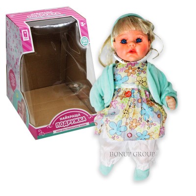 Детская кукла блондинка Лучшая подружка CH Toys мягконабивная говорит поет аксессуары мятный 46 см 225195499