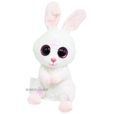 Мягкая игрушка Зайка Глазастик An Da Toys с пайетками белый 45 см NEW 225195825