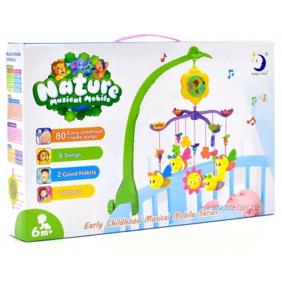 Музыкальный мобиль карусель на кроватку XangLei Toys Nature игрушка для новорожденных 225114475