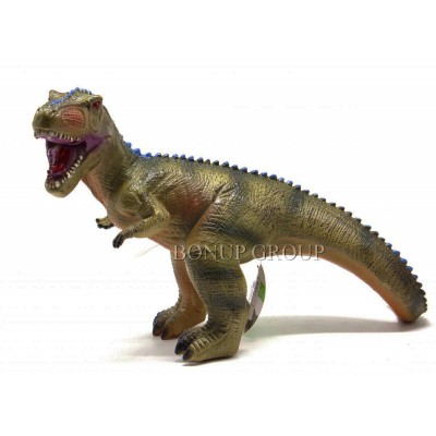 Детская фигурка Динозавр Тираннозавр Ao Xie Toys резиновый звук зеленый NEW 225120203