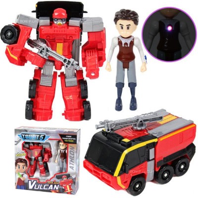 Игровой набор трансформер робот тобот Атлон Вулкан и Дилан 14 см TOBOT5 с фигуркой персонажа мультфильма Тобот 225121101