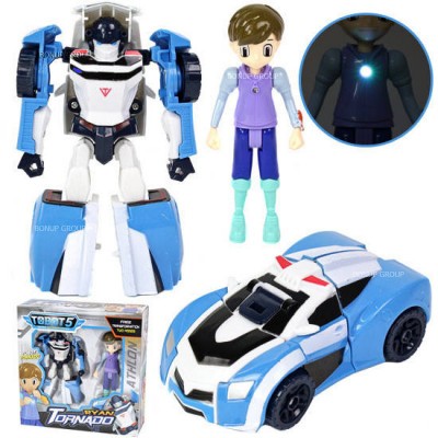  Игровой набор трансформер робот тобот Атлон Торнадо и Райан 14 см TOBOT5 с фигуркой персонажа мультфильма Тобот 225121103