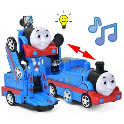 Игрушка паравозик Томас трансформер KAILI TOYS поезд синий  153246225