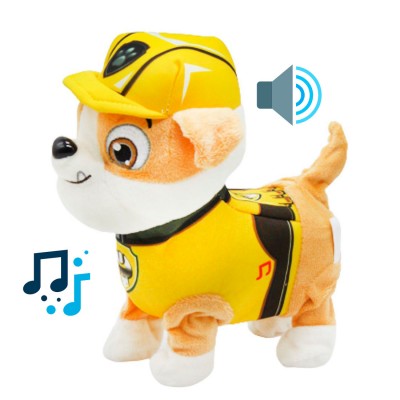Мягкая интерактивная игрушка Paw Patrol Крепыш герой мультфильма Щенячий Патруль ходит лает поет 225155123