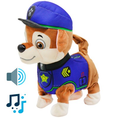 Мягкая интерактивная игрушка Paw Patrol Гонщик герой мультфильма Щенячий Патруль ходит лает поет 225155124