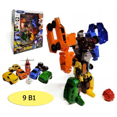  Трансформер Тобот Мини Гига 9 TOBOT улучшенная версия Гига 7 фигурка 25 см. NEW 9 в 1 225166788