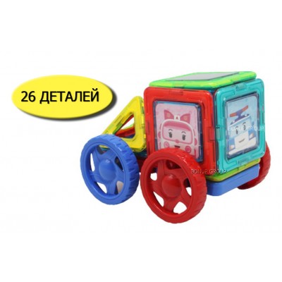 Детский магнитный конструктор HToys Робокар Поли 26 деталей 225167551n