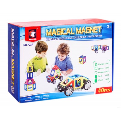 Детский магнитный конструктор XINBIDA Magical Magnet 40 деталей 225168243