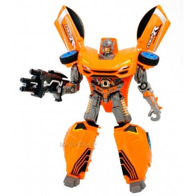 Игрушка робот трансформер XINTAIYUAN TOYS спотивная машина высота робота 22 см 225169358