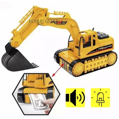 Детский игровой набор копилка JCB банкомат сейф Экскаватор с аксессуарами свет звук NEW 225173280