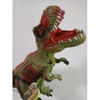 Детская фигурка Динозавр Тираннозавр Ao Xie Toys резиновый звук зеленый NEW 225173751
