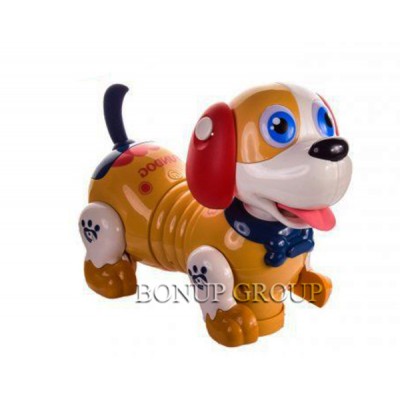  Детская интерактивная игрушка Joy Toy механический Пес Нэйтан ходит, поет, кушает английский язык 3+  NEW 225174385