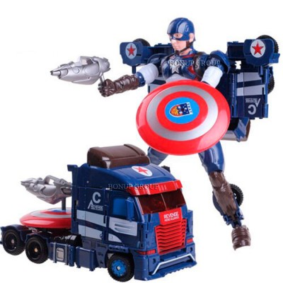 Трансформер грузовик КАПИТАН АМЕРИКА JINJIANG Captain America супергерой фигурка 25 см 225176928