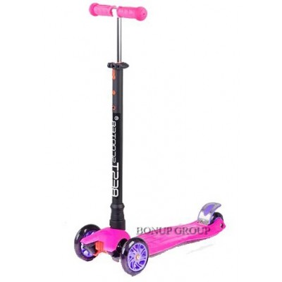  Детский самокат Best Scooter четырехколесный розово-фиолетовый 225182254n