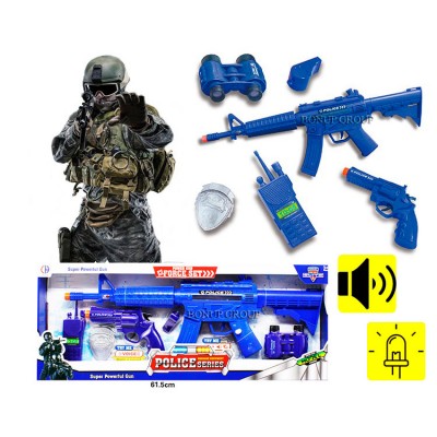 Полицейский Игровой набор электронный CH Toys с автомат пистолет значк аксессуары свет звук 225183229