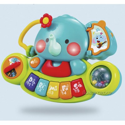 Детское пианино Qunxing Toys 5 клавиш на украинском свет звук 225192602