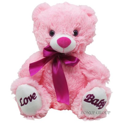 Мягкая игрушка Мишка LOVE BABY ТМ Копица плюшевая розовый 28 cм 225201407