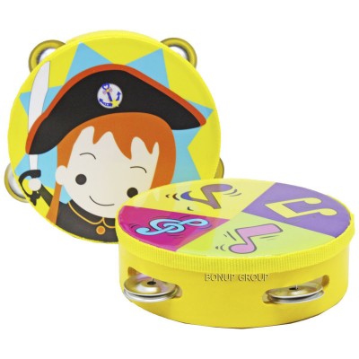Детская деревянная игрушка Бубен Can Fa Toys желтый 16 см 225207118