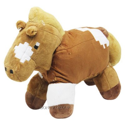 Детская мягкая игрушка Конь Майнкрафт Can Fa Toys плюшевый персонаж игры Вселенная Minecraft коричневый 20 см 255207306