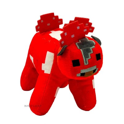 Детская мягкая игрушка Красная Корова Майнкрафт Can Fa Toys плюшевый персонаж игры Вселенная Minecraft  красный  20 см 255207308