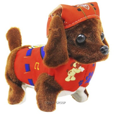 Интерактивная игрушка собачка Зума Щенячий патруль CAN FA TOYS плюшевый герой мультсериала движение звук 16 см коричневый 225212959