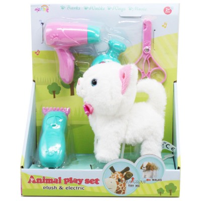 Детская игровой набор интерактивный Котенок ANIMAL PLAYSET Can Fa Toys звук движение аксессуары разноцветный 15 см 225213962