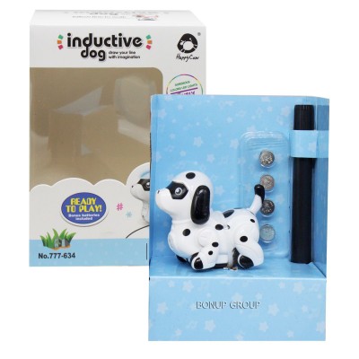 Детская индуктивная интерактивная игрушка робот Собачка Happy Cow движение свет черный 17.3 см 225214855