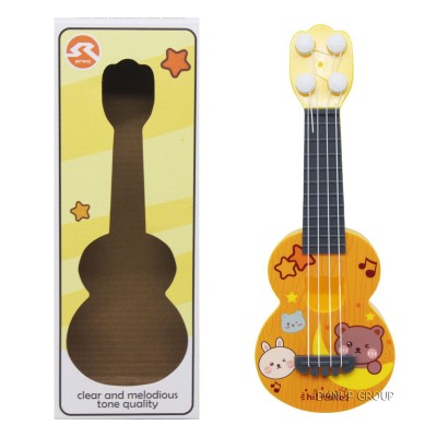 Детская музыкальная гитара Ukulele  CAN FA TOYS 4 cтруны оранжевая 24 см 225217953