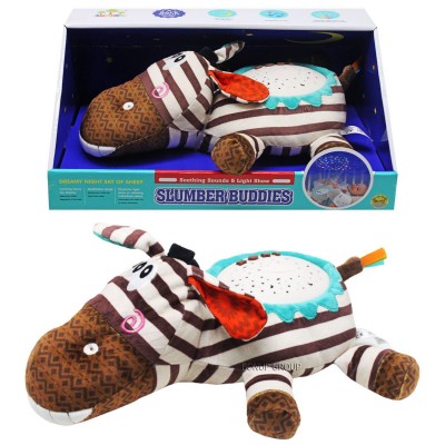 Детская мягкая игрушка ночник Зебра  Can Fa Toys плюшевый звук свет разноцветный 34 см 255222090