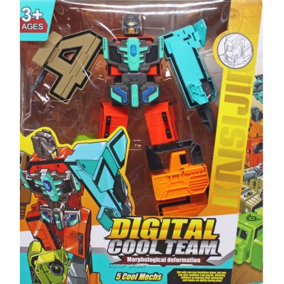 Детская игровая игрушка Робот трансформер DIGITAL COOL TEAM Can Fa Toys  разноцветный 26 см 225223561