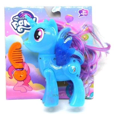 Детская игровая музыкальная фигурка Пони My Little Pony Can Fa Toys cвет звук персонаж мультсериала 16 см голубой 225226248