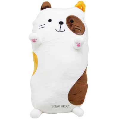 Детская мягкая игрушка подушка 2в1 Кот Батон CH Toys плюшевый разноцветный 40 см 225226724