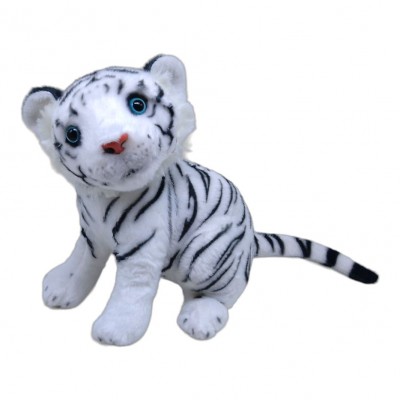 Детская мягкая игрушка Тигренок CH TOYS плюшевый белый 30 см 255227173