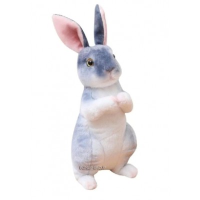 Детская мягкая игрушка Зайка CH TOYS плюшевый серый 40 см 255227174