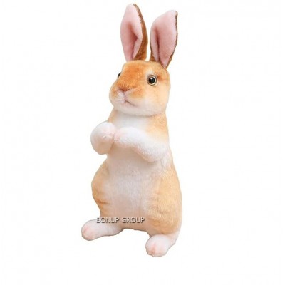 Детская мягкая игрушка Зайка CH TOYS плюшевый рыжий 40 см 255227175