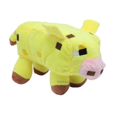 Детская мягкая игрушка Желтая корова Can Fa Toys герой культовой игры Майнкрафт плюшевый разноцветный 20 см 255227618