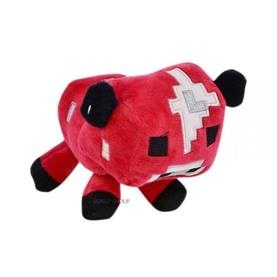 Детская мягкая игрушка Корова Can Fa Toys герой культовой игры Майнкрафт плюшевый красный 20 см 255227619
